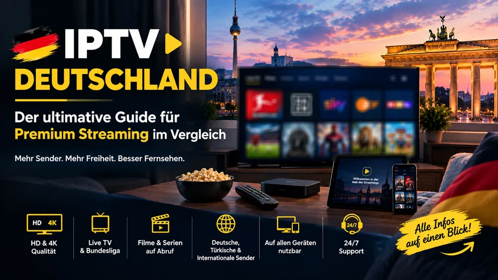 Germany IPTV Premium Streaming 4K